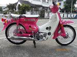 C90..สีชมพู..(คันที่5)..ปัดเงาล้อฝาครอบเครื่อง..ทะเบียนโอน..18500  